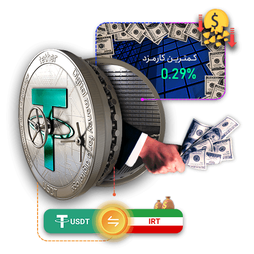 خرید تتر با کمترین کارمزد